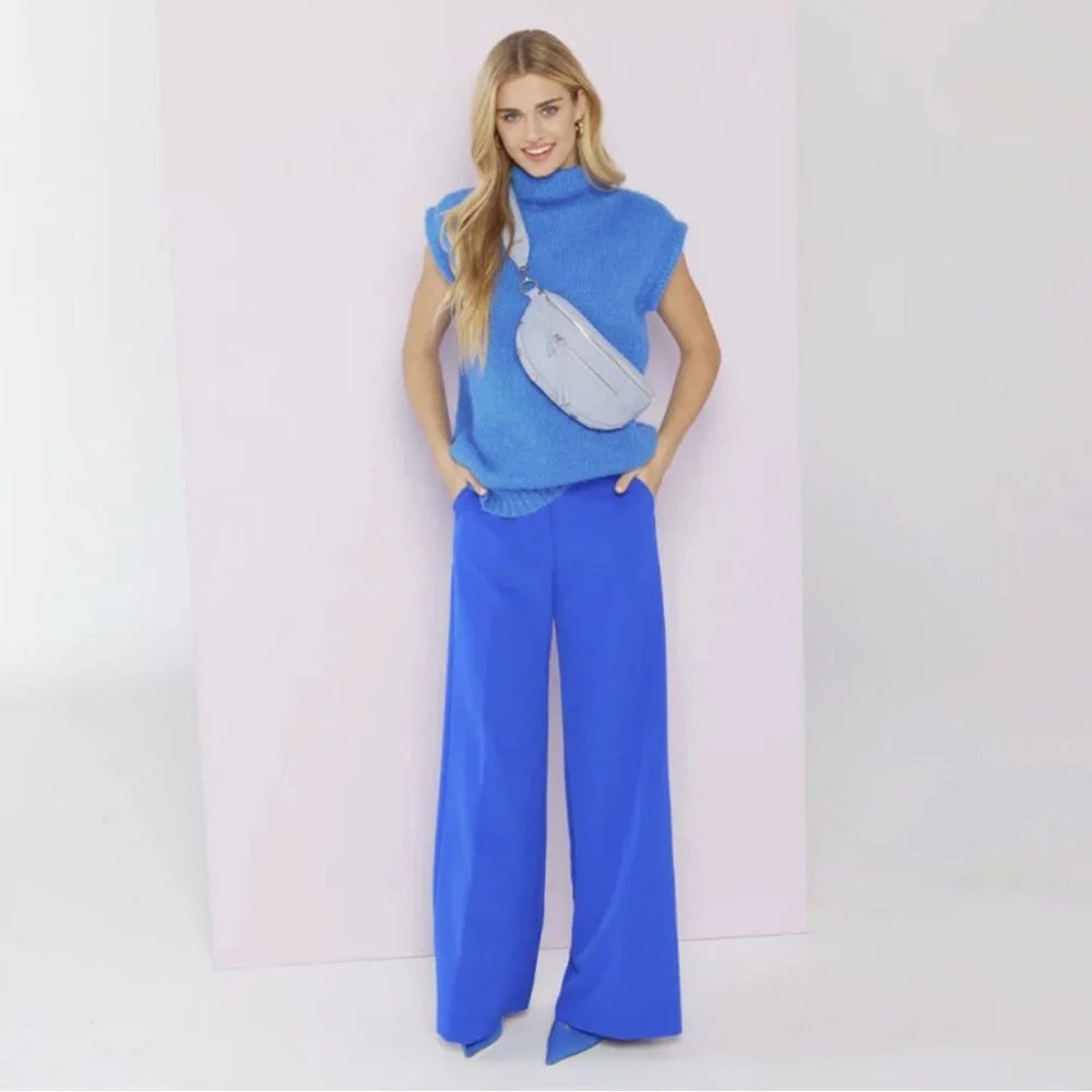 Hammitt Charles Medium Leather Belt Bag Fanny Pack Periwinkle Haze & Sil… - Picture 4 of 12